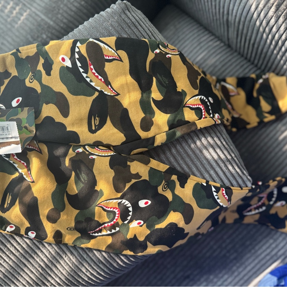 Bape Kids Matching Set - Yellow and Black Camo